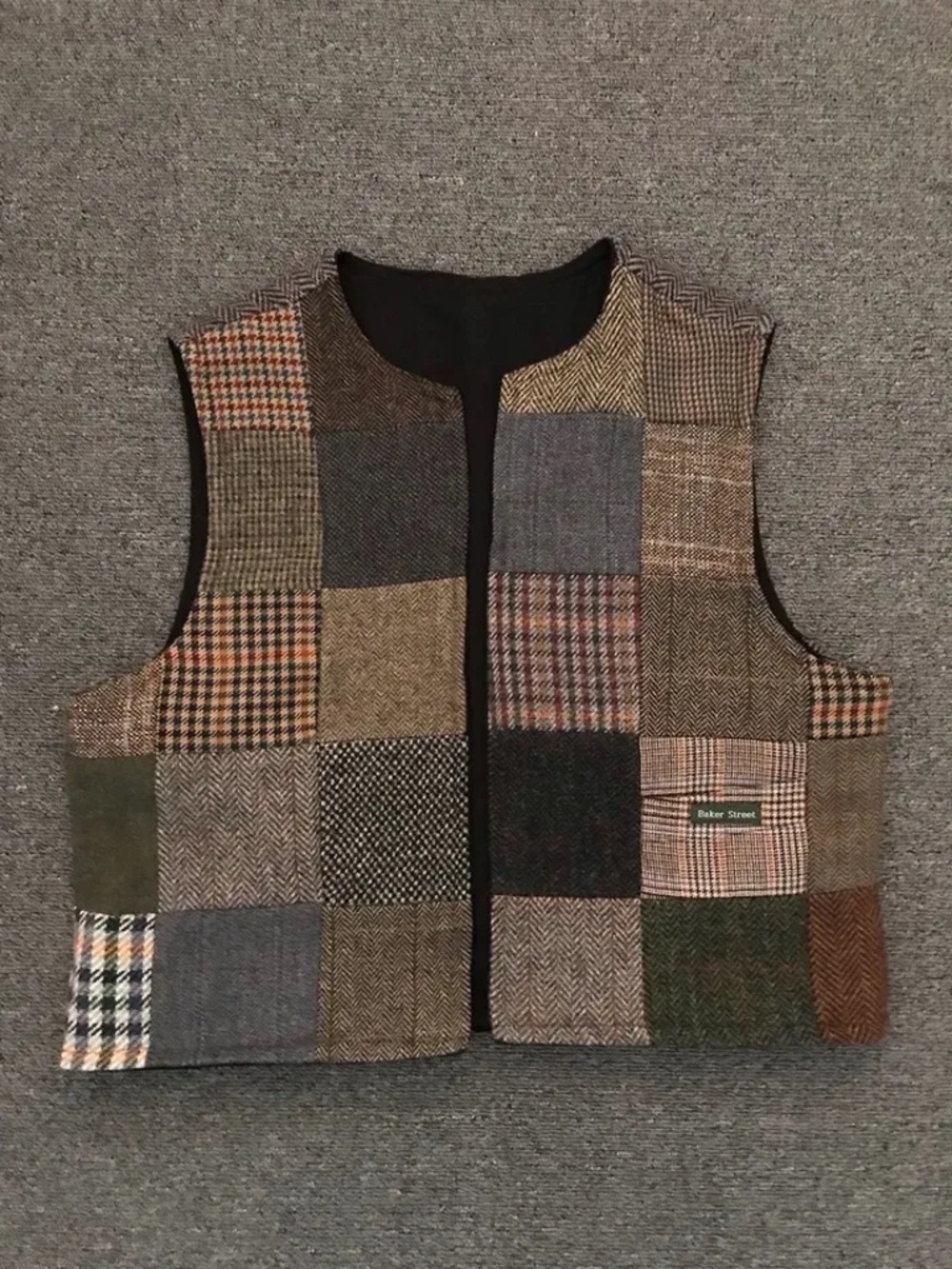 Woolen Tweed Waistcoat / Vest / Made in the Netherlands